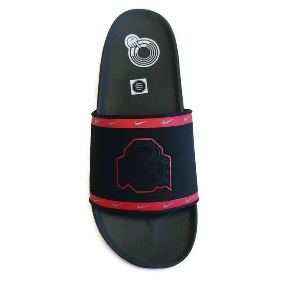 Nike Offcourt Slide Sandal Mens Size 9 Ohio State Buckeyes Cushioned Strap - Picture 2 of 10
